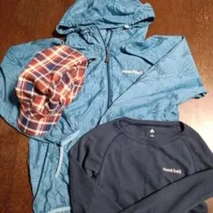 mont-bell キッズナイロンパーカーセット　サイズ140・135