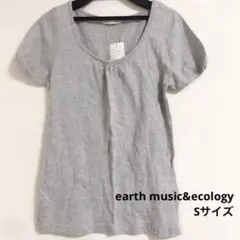 パフスリーブ袖 Tシャツ Sサイズ earth music&ecology