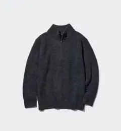 UNIQLO スフレヤーンハーフジップセーター