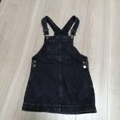 NEXT ブラックデニム ジャンバースカート 5Y
