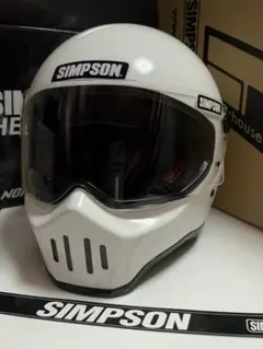 SIMSON シルバー M30ヘルメット ミラーシールド、インカム付き - メルカリ