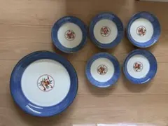 未使用に近い　たち吉（橘吉）大皿　小皿　6枚組　菓子皿　レア　昭和レトロ