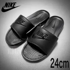 【新品未使用】NIKEサンダル　ビクトリーワン　オールブラック　黒　24cmのサムネイル
