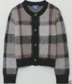 新品・未使用タグ付き　【店舗限定】クレストブリッジチェックジャカードカーディガンのサムネイル