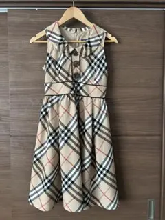 希少　ノバチェック ワンピース バーバリーブルーレーベル　38