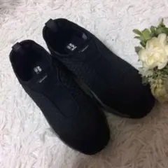 スケッチャーズ スリップインズ 軽量スニーカー メッシュ 黒 23