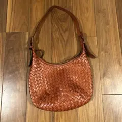 SAZABY 赤 レザー ショルダーバッグ