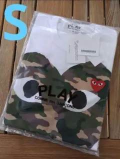 コムデギャルソン プレイ カモフラージュ Tシャツ レディース 迷彩柄 半袖 COMME des GARÇONS 半袖Tシャツ 迷彩柄 Comme Des Garçons Play