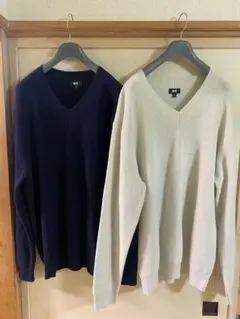 UNIQLO Vネックセーター XL 2着セット