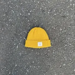 ニット帽 イエロー