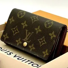 【鑑定済】ルイヴィトン モノグラム ポルトモネ ビエ トレゾール 折り財布