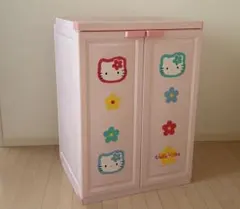 レア•平成レトロ】ハローキティ 3段 メタルラック スチールラック