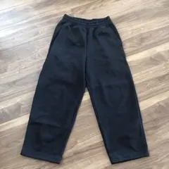 UNIQLO C スウェットワイドパンツ　men'sS バズりパンツ　黒