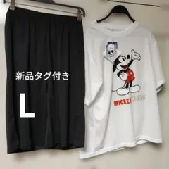 新品タグ付き Disney ミッキーマウス 上下セット Lサイズ