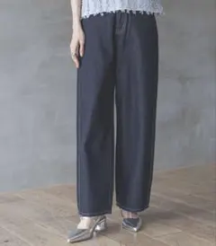 GOODデニムバギーパンツ/118365 ネイビーデニム88 グローバルワーク