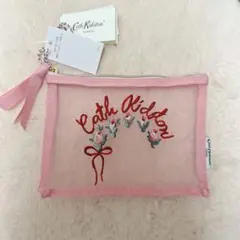 Cath Kidston 新品未使用 メッシュポーチ ピンク　キッドソン