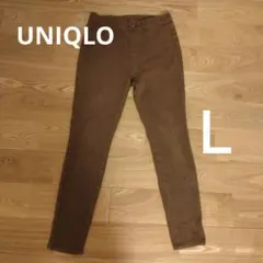 UNIQLO ヒートテックウルトラストレッチレギンスパンツ L 茶チドリ柄