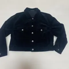 UNIQLOコーデュロイ黒ショートジャケット S