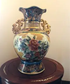 薩摩焼 薩广 琪山造 金襴手 高砂人形 薩摩焼 薩广 琪山造 金襴手 高砂人形 薩摩焼 薩广 琪山造