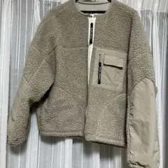 美品ニコアンド　ノーカラーボアジャケット