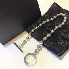 【美品】GUCCI ボールチェーン ブレスレット ヴィンテージ 18cm