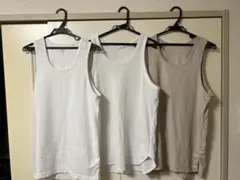 GU ドライポンチタンクトップ&ワッフルロングタンクトップ　３枚セット　サイズM