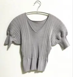 MERCURYDUO リブニット トップス ラベンダーグレー