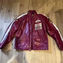 国産ヴィンテージ ファンクション レーシングライダース LL 黒赤 本革