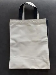 トートバッグ ホワイト×ネイビー