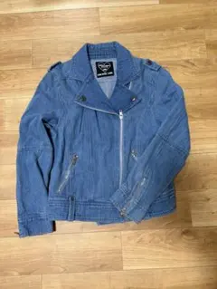 お値下げ中✨️《ラルトキシック》160cmデニムブルーライダースジャケットアウター