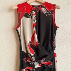 お値下け済】Just Cavalli ボタニカル柄 ノースリーブワンピース