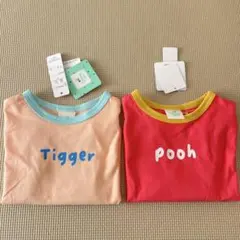 【新品】ベビー　Tシャツ　半袖　プーさん　ティガー　90サイズ