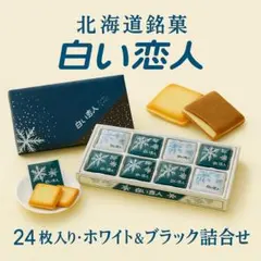 0425白い恋人 24枚入り 【送料無料】 ブラック&ホワイト 石屋製菓 24個のサムネイル