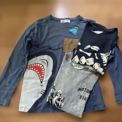 H&M キッズ 長袖カットソー 3枚セット 130cm