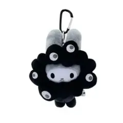 サンリオEXPOミャクミャクなりきりぬいぐるみ カラビナBC 黒（マイメロディ）