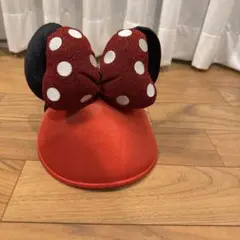 ファンキャップ　ミニー　水玉　赤　黒　セット 東京ディズニーリゾート ミニーマウス マフラー付きファン