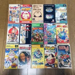【ジャンク】箱付ゲームソフトセット　スーパーファミコン