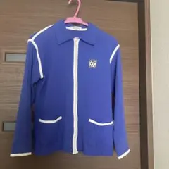 Eau de Vie 紫ジップアップ トップス M 日本製　レナウン