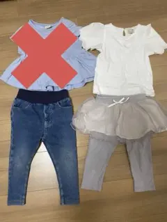 プティマイン【80】3点セット　♡外遊び着♡