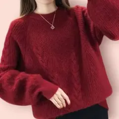❣️新品✨あったかセーター✨Sサイズ❣️セカンドルーツ バルーン袖 ニット 秋冬