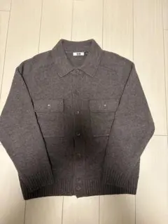 UNIQLO U ラムニットジャケット　M ブラウン