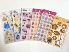 セリアシール　ディズニープリンセス　マリーちゃん　ウォーターシール　6点セット