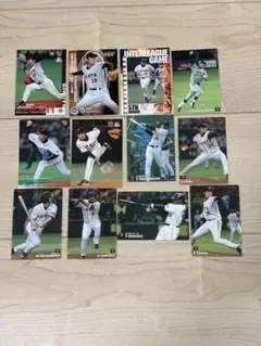 プロ野球チップス　BBMカード　巨人　１２枚セット