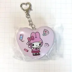 オリヤン NODOR マイメロディ ハート缶キーホルダー olive young