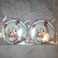 SEGA ラッキーくじ ピアプロキャラクターズ ふわぷち 缶バッジ 初音ミク