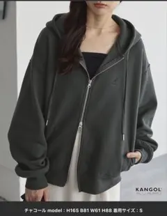 KANGOL/カンゴール ロゴ ワンポイント　ダブルジップパーカー