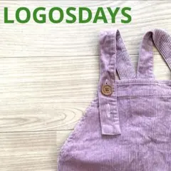 LOGOSDAYS ジャンパースカート　コーデュロイ　紫　120cm ワンピース