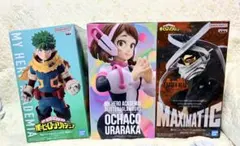 僕のヒーローアカデミア フィギュア 3体　緑谷出久　麗日お茶子　イレイザーヘッド