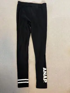 ANAP ブラック レギンス ストライプ