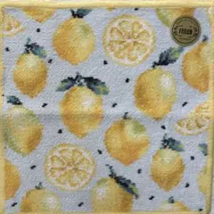 新品未使用⭐FEILER　フェイラー　レモンドット　ペールブルー　タオルハンカチ